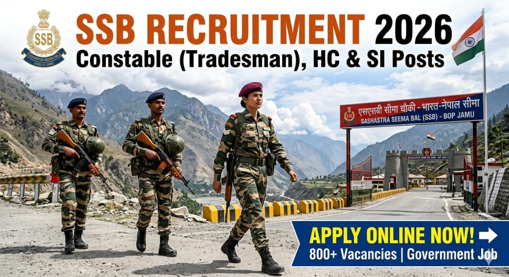 SSB Recruitment 2026